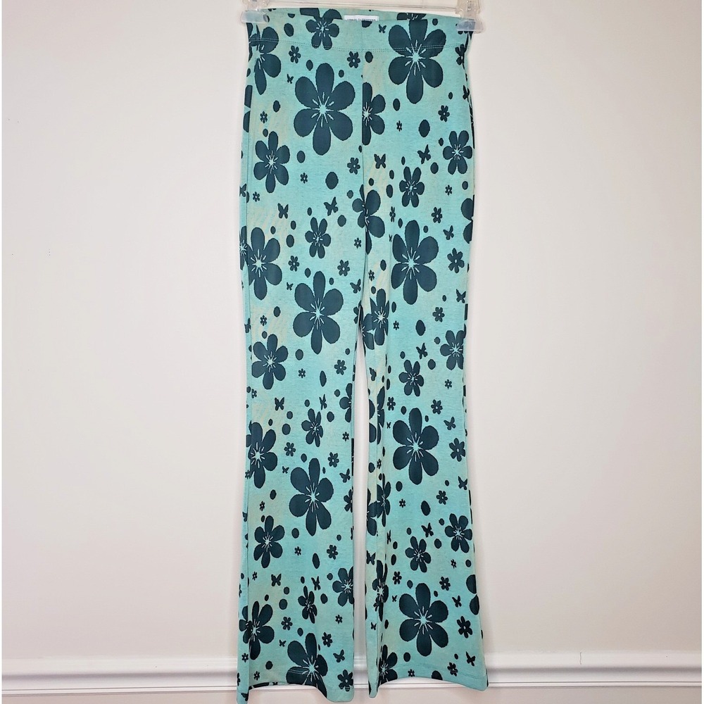 Urban Outfitters Bryn Flare Pants Sz S Hippie Festival Boho Bell Bottoms Flower - Picture 2 of 11